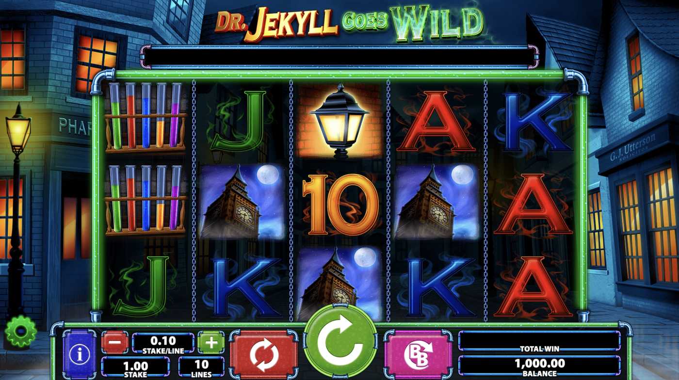 Dr. Jekyll Goes Wild: image of main menu