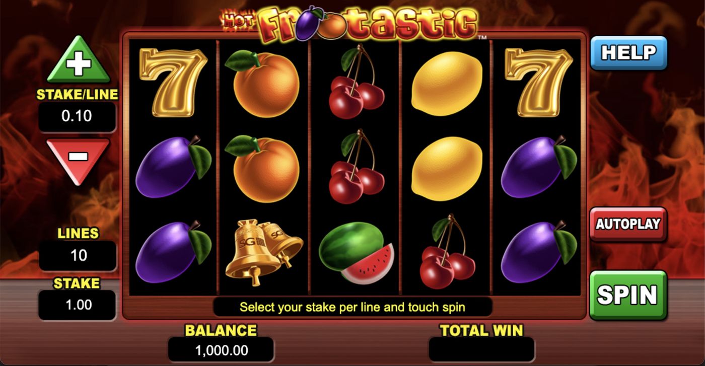 Hot Frootastic: image of main menu