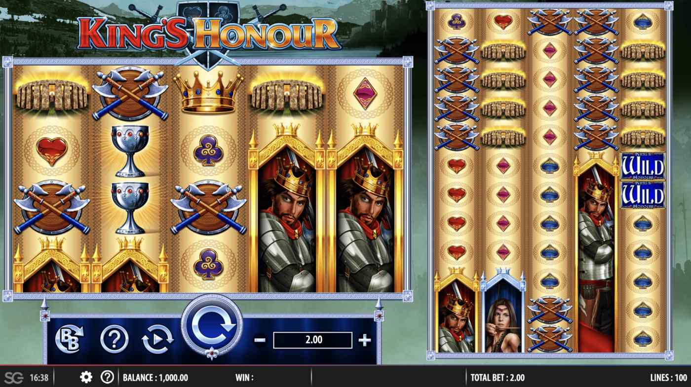 King's Honour: image of main menu