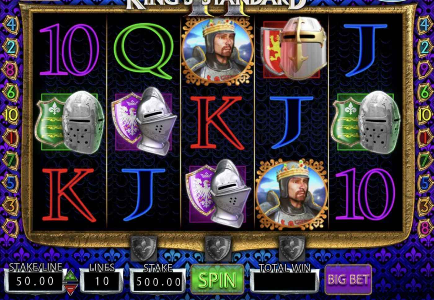 King's Standard II: image of main menu