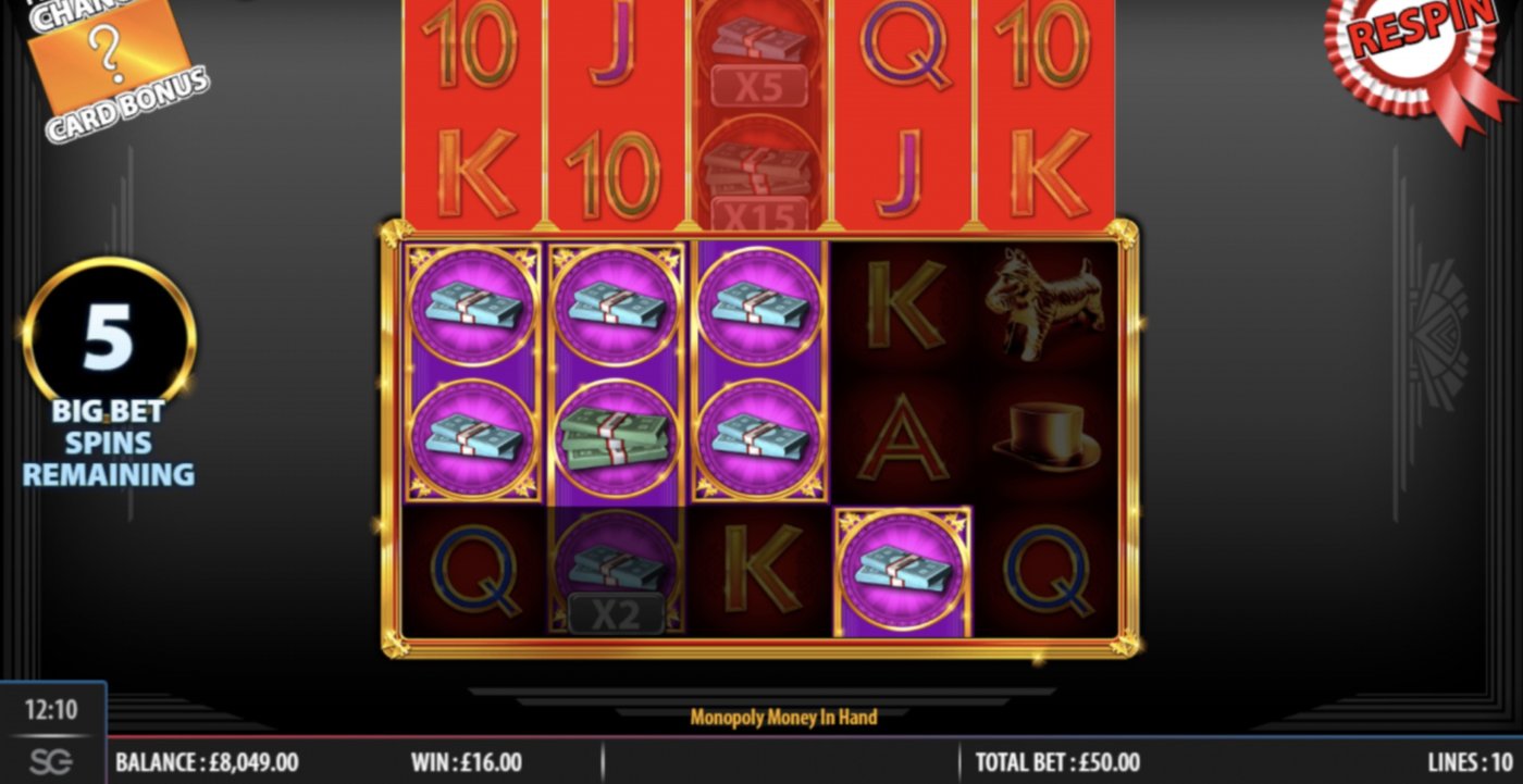 Monopoly Money in Hand: image of winning