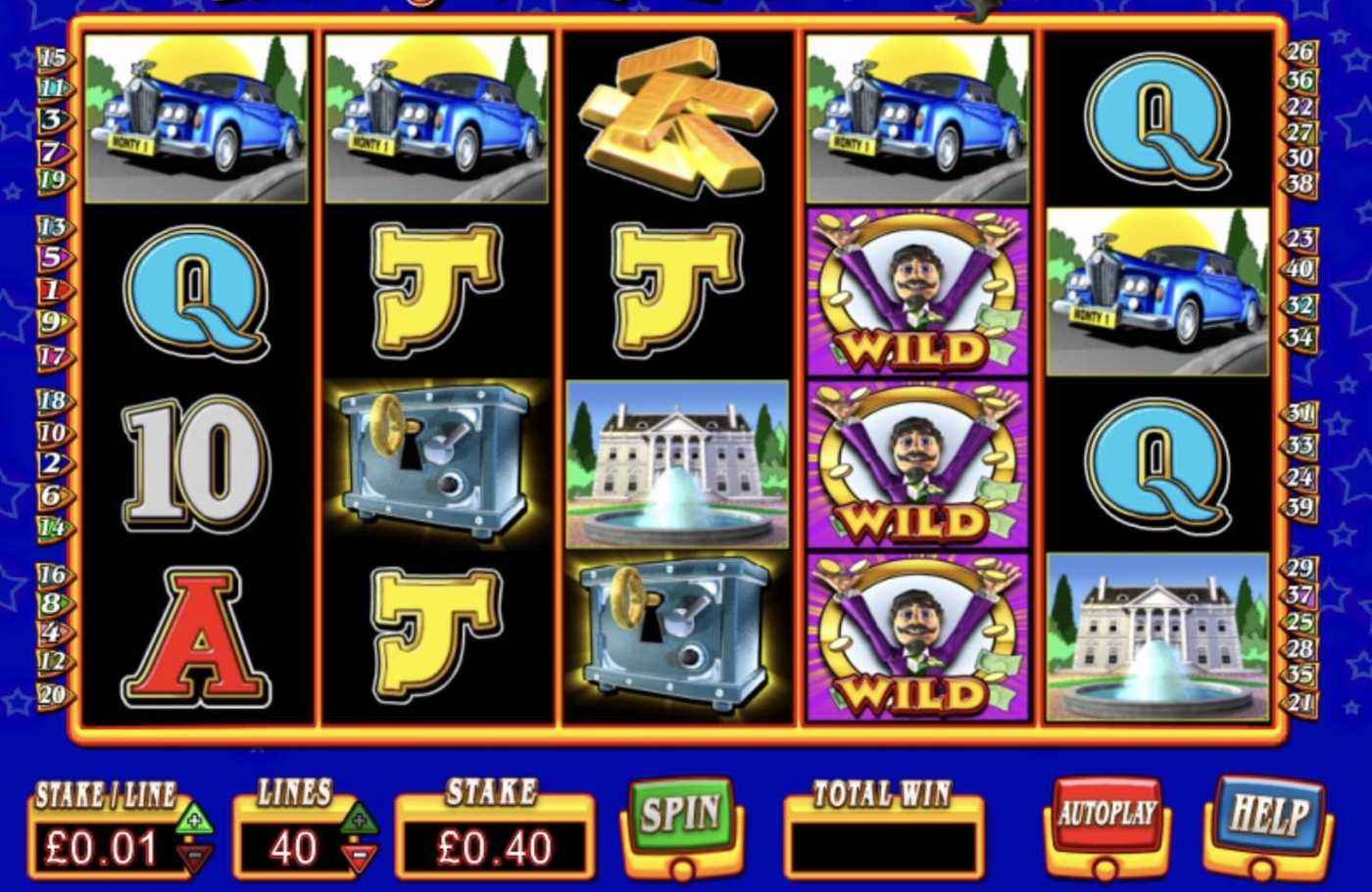 Monty's Millions: image of main menu