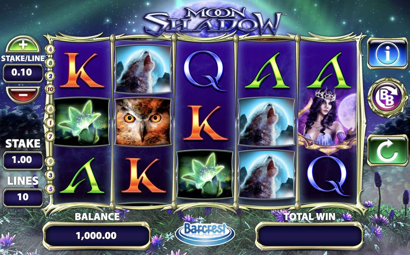 Moon Shadow: image of main menu