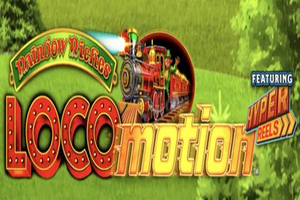 Rainbow Riches Locomotion Online Slot Logo