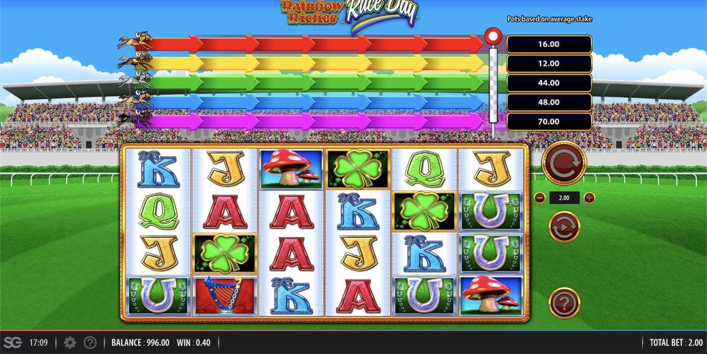 Rainbow Riches Race Day: image of winning