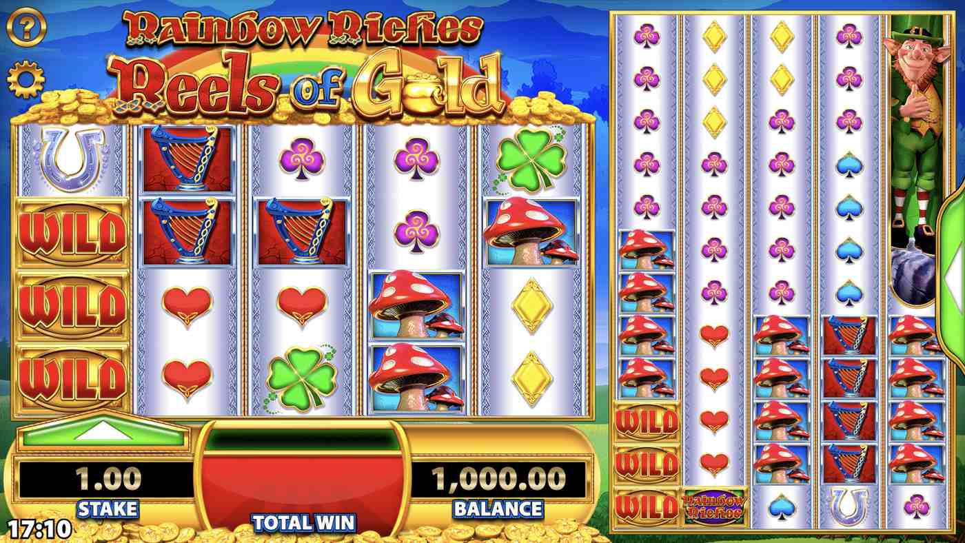 Rainbow Riches Reels of Gold: image of main menu