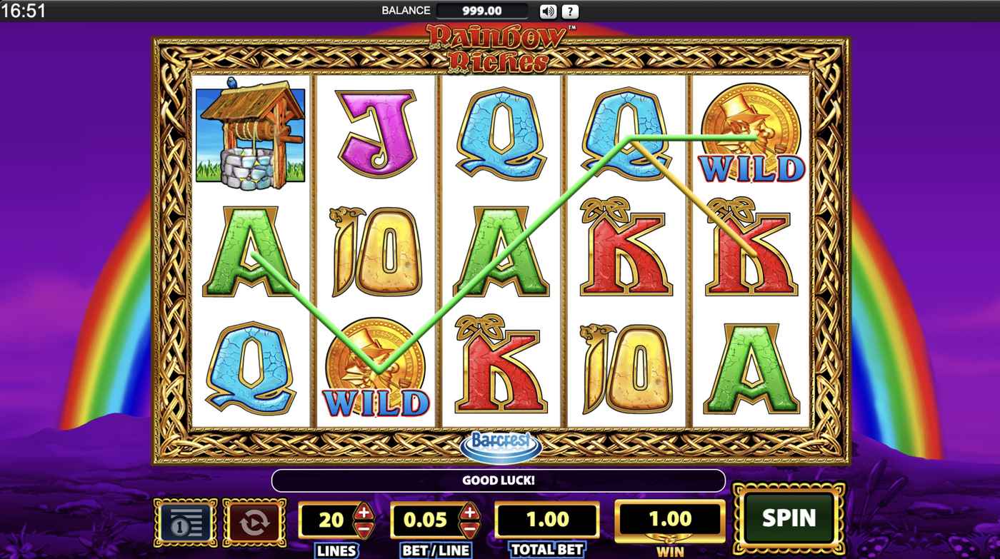 Rainbow Riches: image of winning