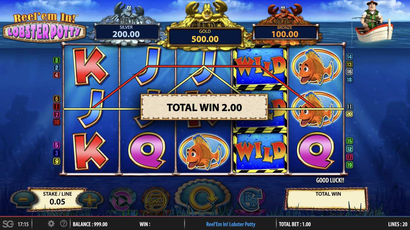 Reel 'em In Lobster Potty: image of winning