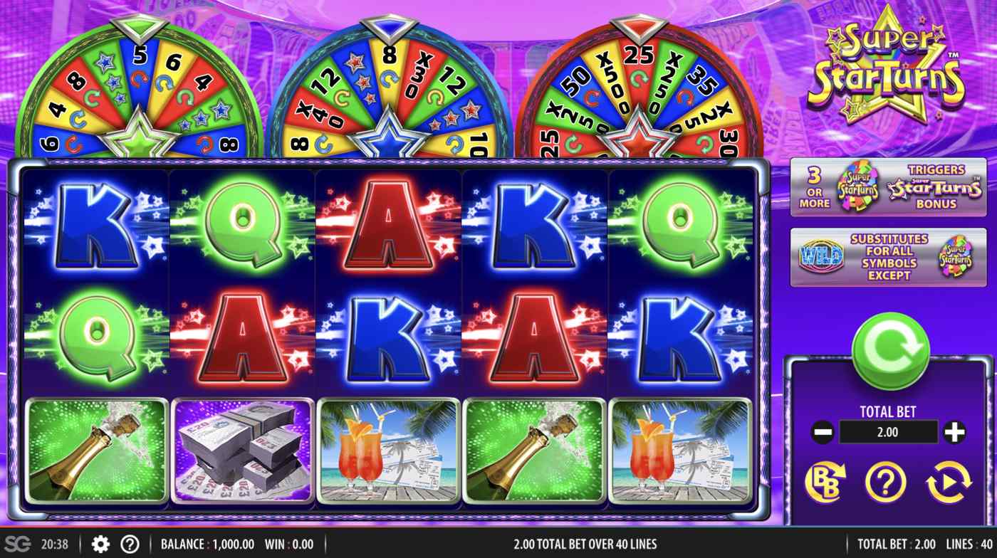Super Star Turns: image of main menu