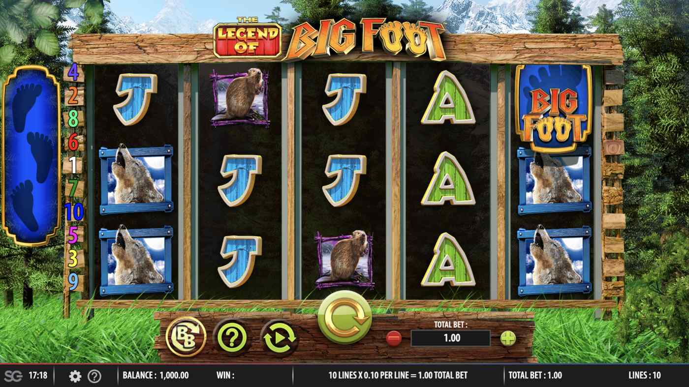The Legend of Big Foot: image of main menu