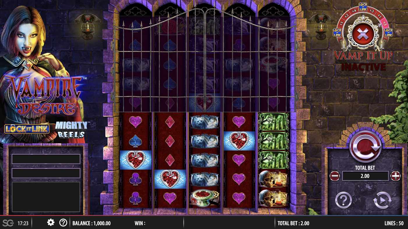 Vampire Desire: image of main menu