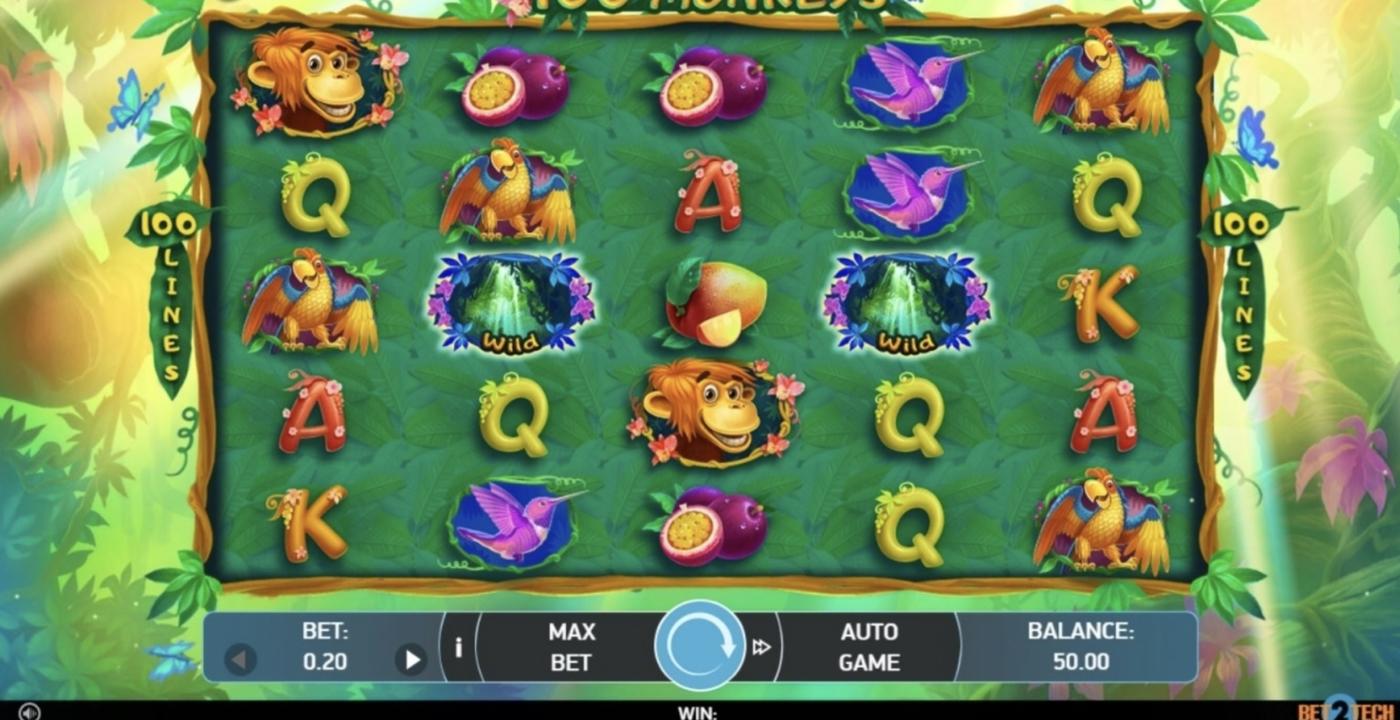 100 Monkeys: image of main menu