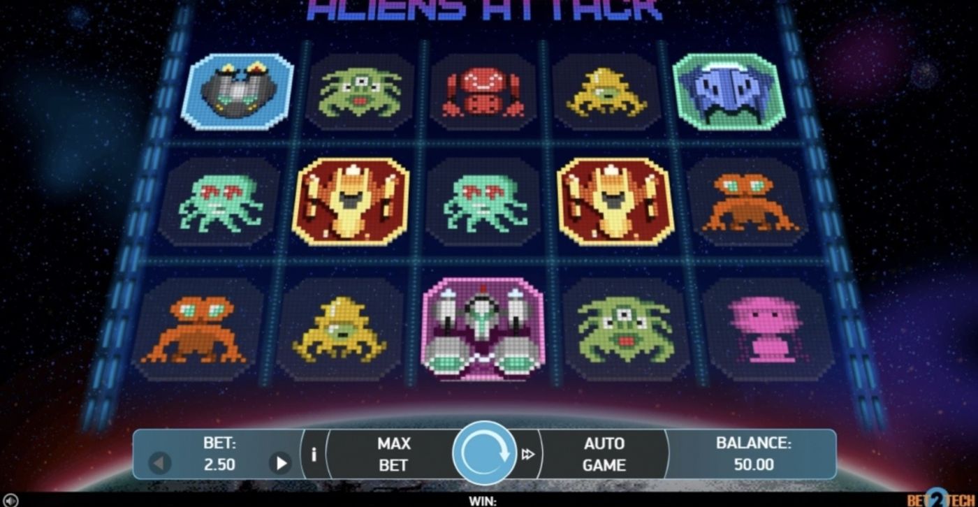 Alien Attack: image of main menu