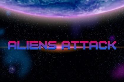 Alien Attack Online Slot Logo