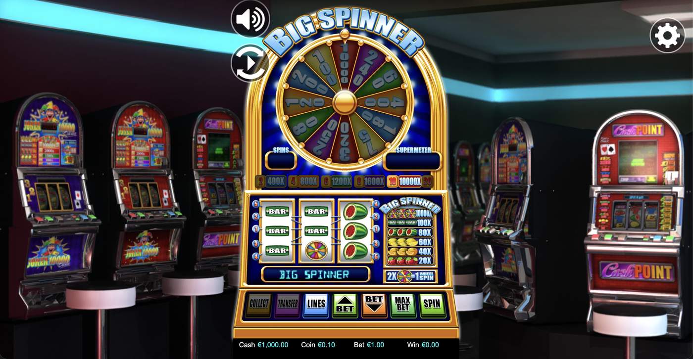 Big Spinner: image of main menu