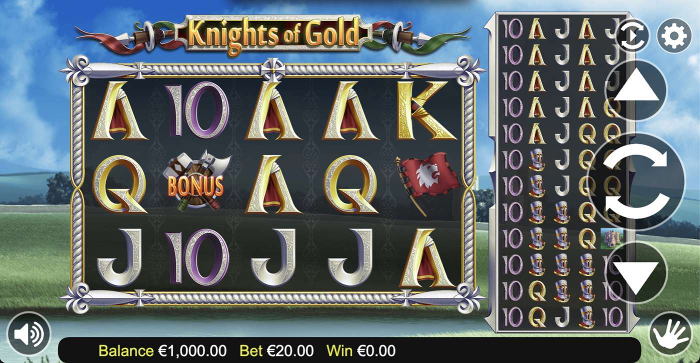 Knights of Gold: image of main menu