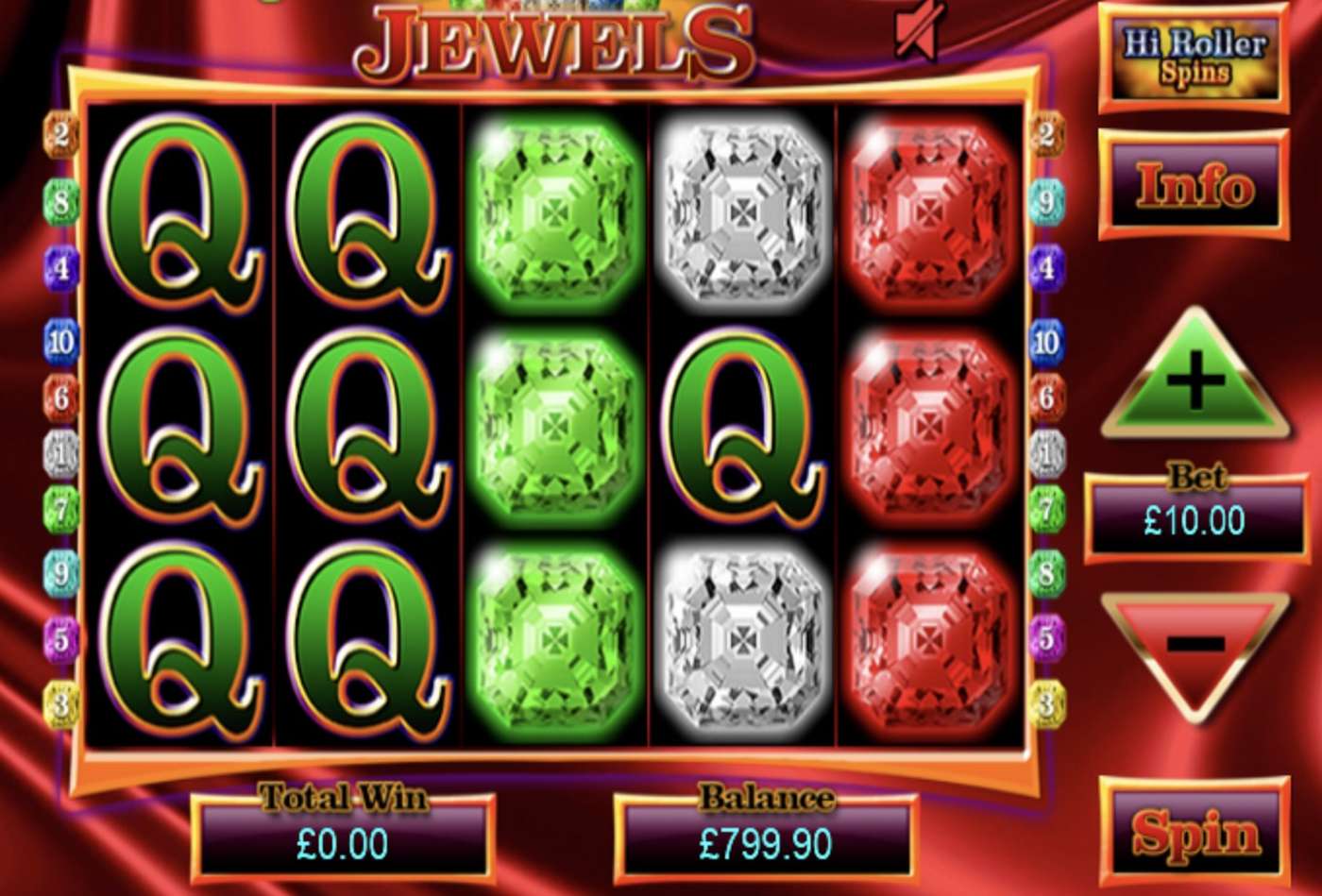 Wild Jewels: image of main menu