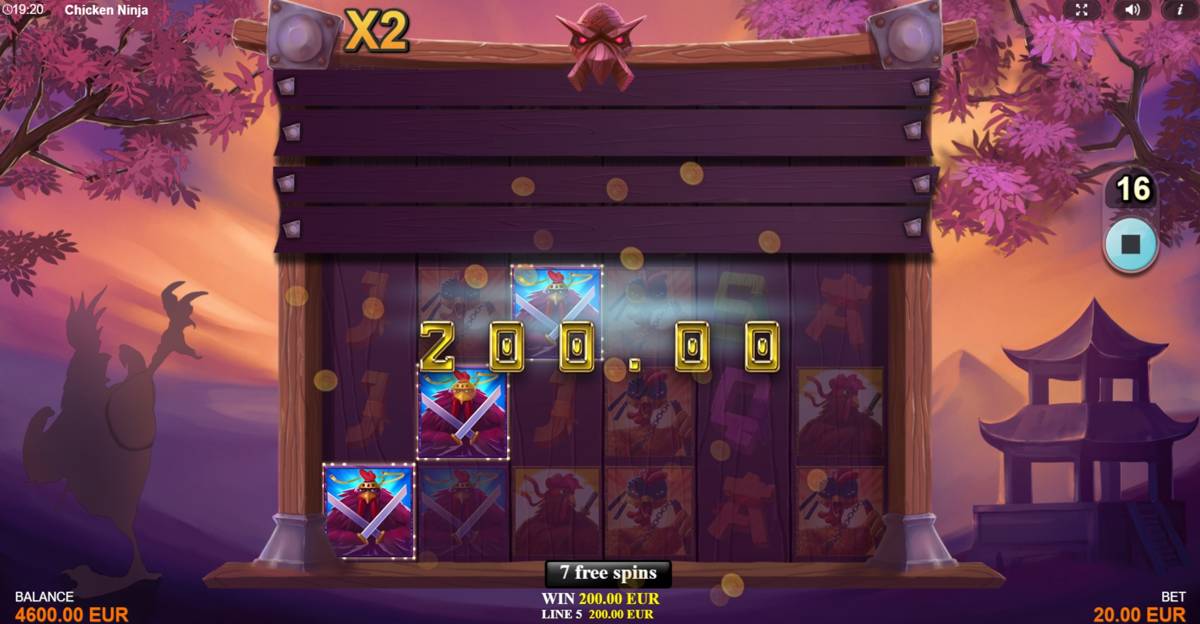 Chicken Ninja: image of winning