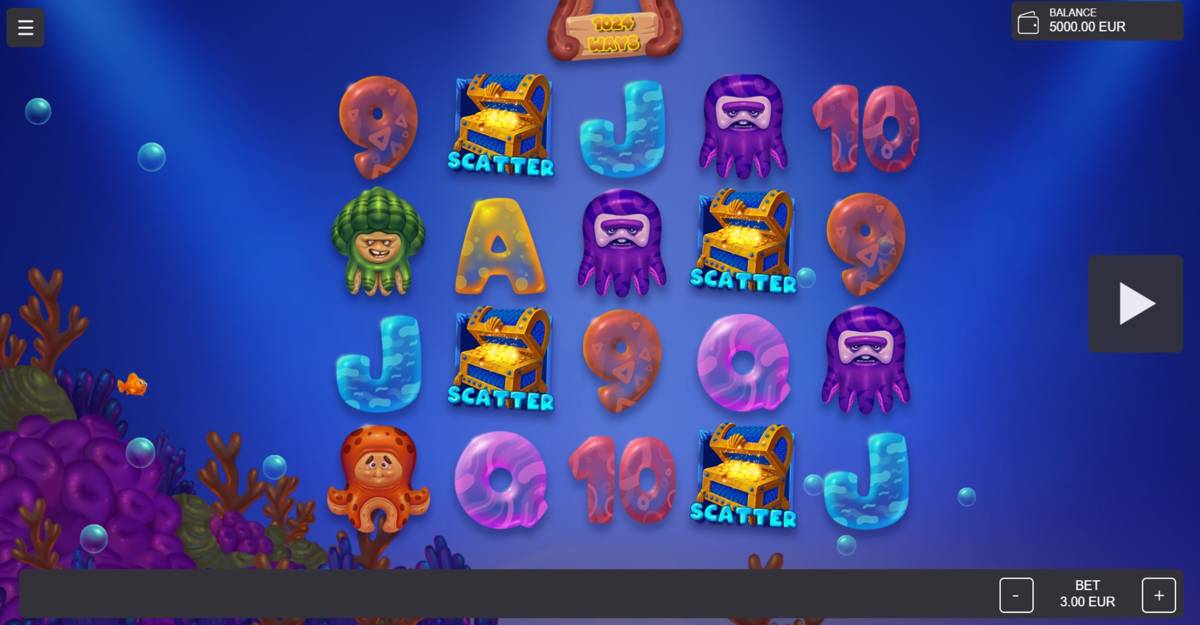Octopia: image of main menu