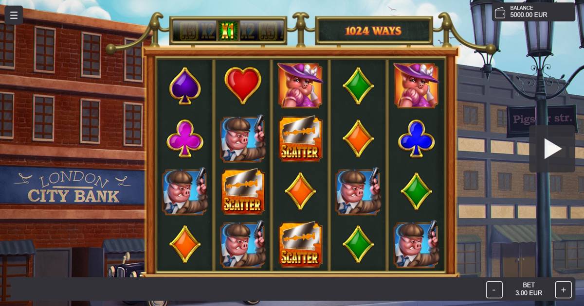 Piggy Gangsters: image of main menu