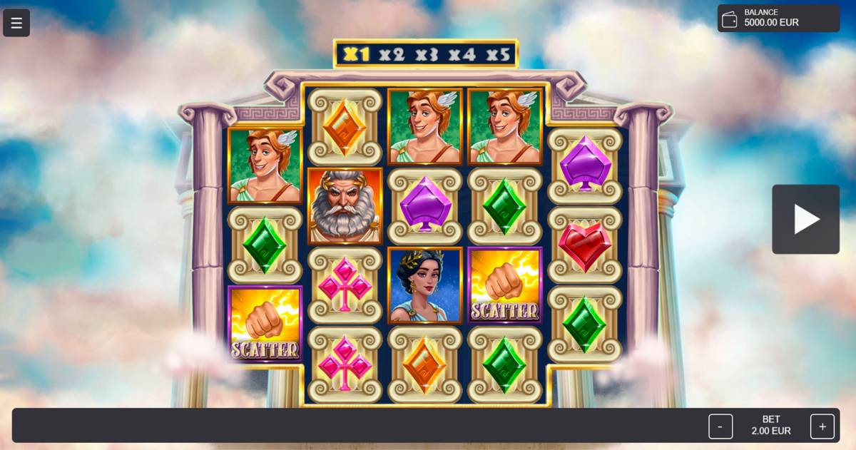 Reign of Zeus: image of main menu