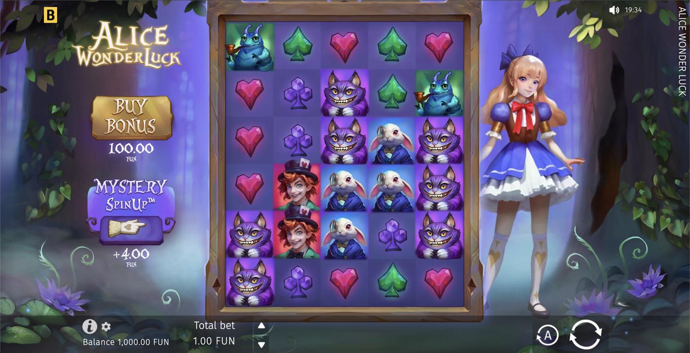 Alice WonderLuck: image of main menu