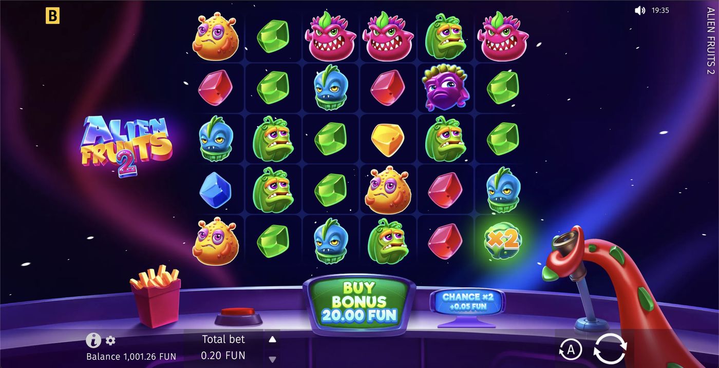 Alien Fruits 2: image of main menu