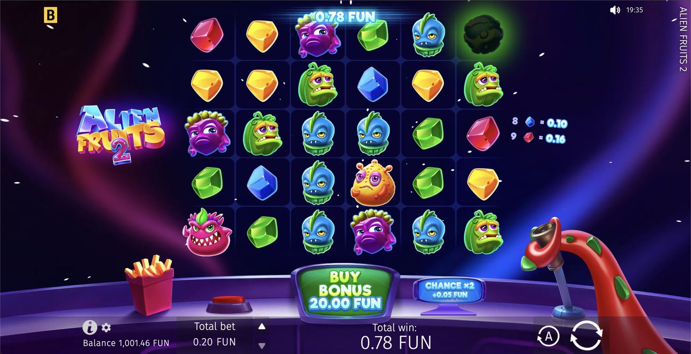 Alien Fruits 2: image of winning