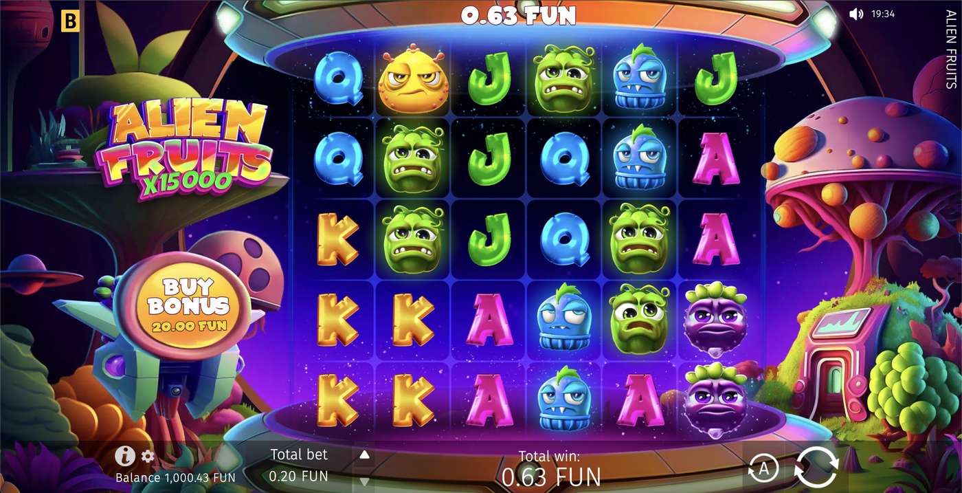 Alien Fruits: image of winning