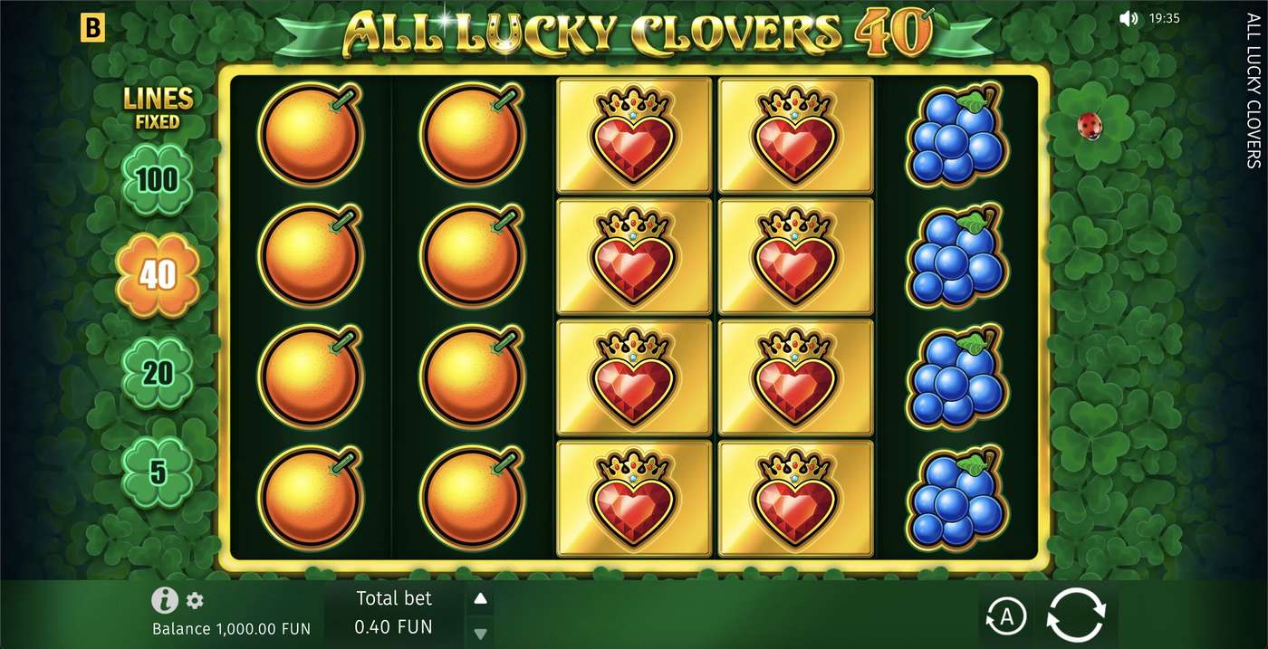 All Lucky Clovers: image of main menu