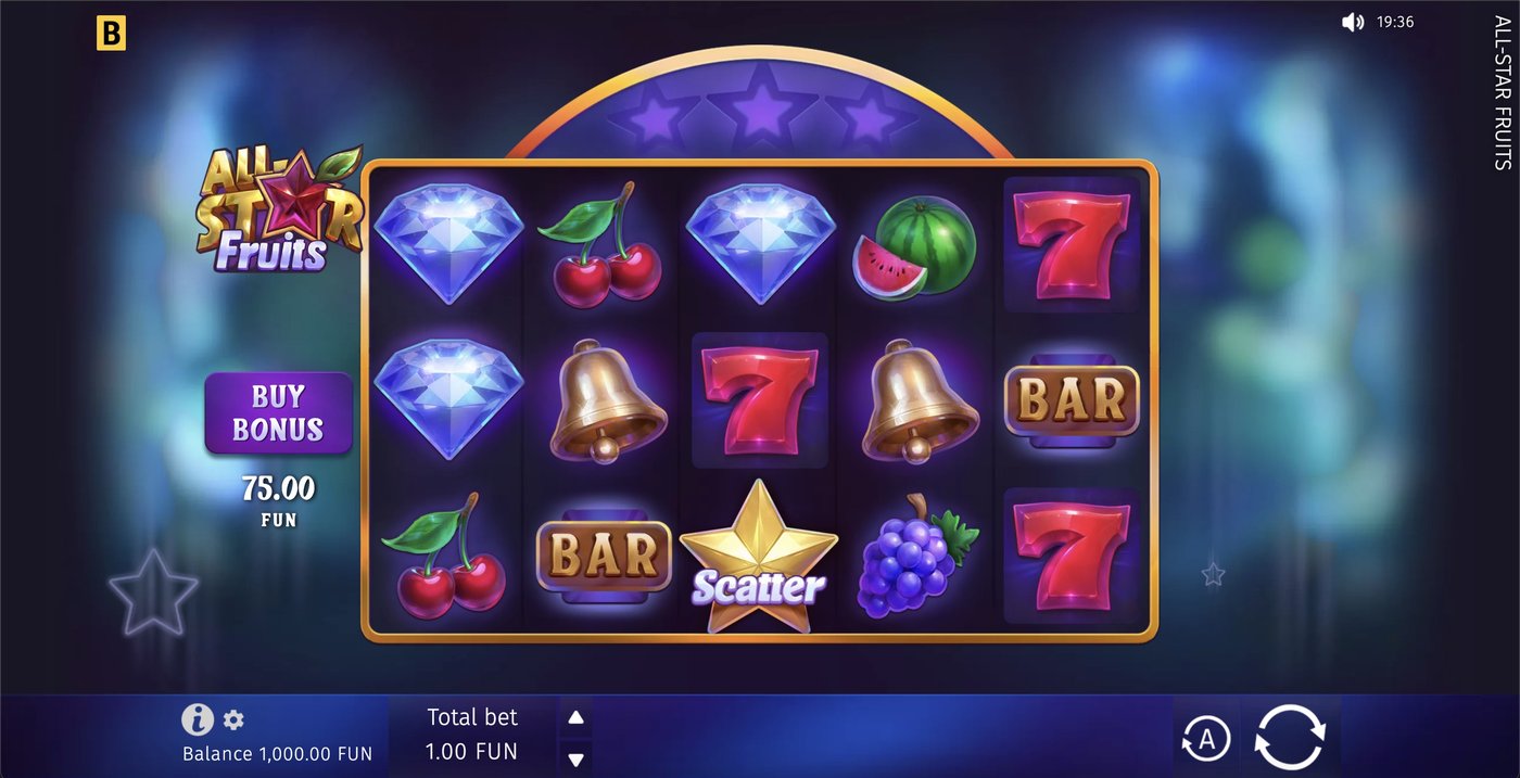 All-Star Fruits: image of main menu