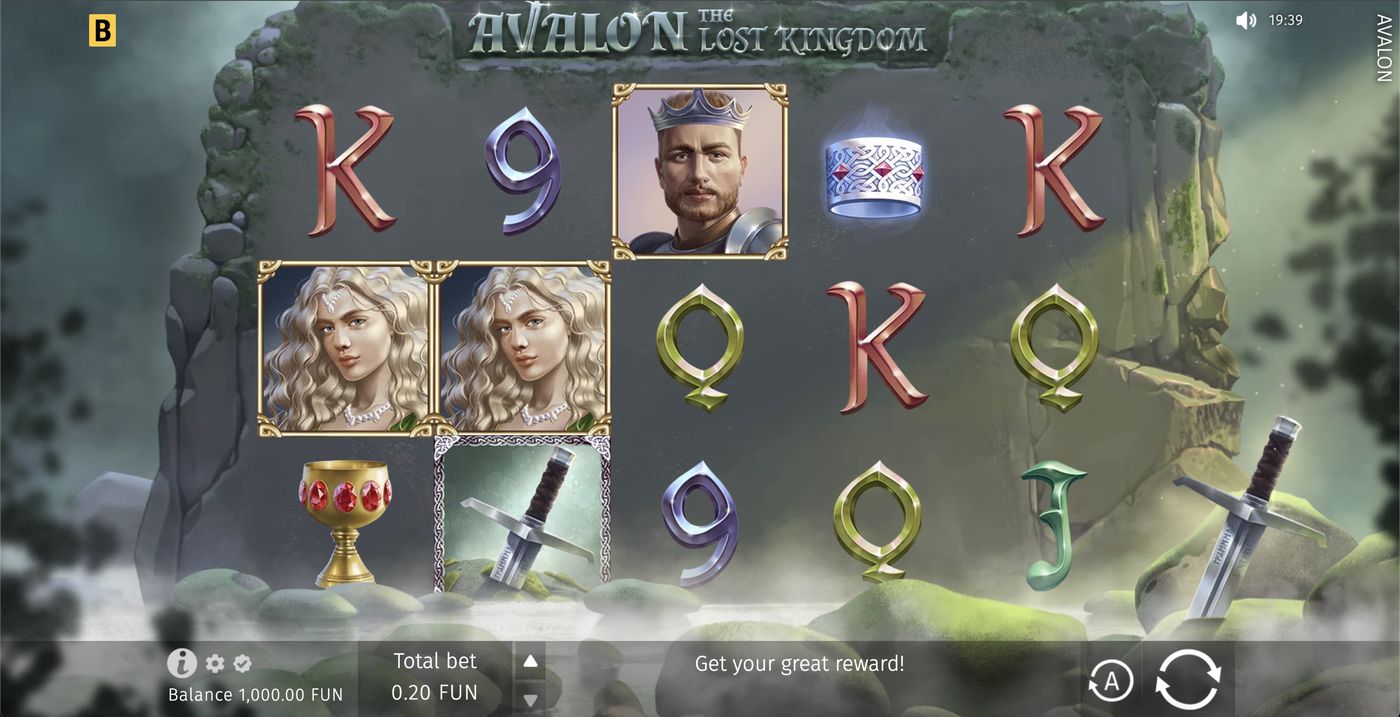 Avalon: The Lost Kingdom: image of main menu
