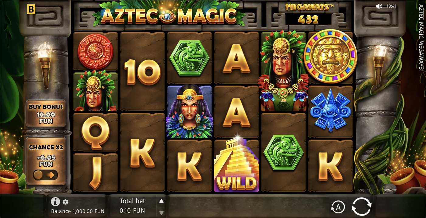 Aztec Magic Megaways: image of main menu