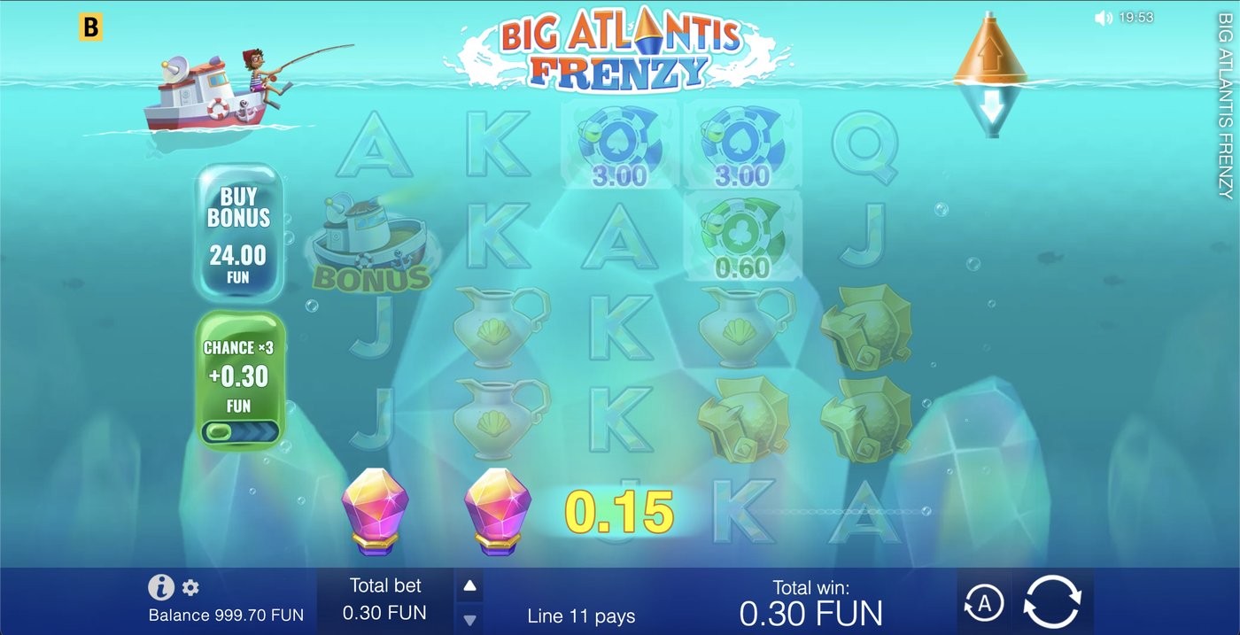 Big Atlantis Frenzy: image of winning