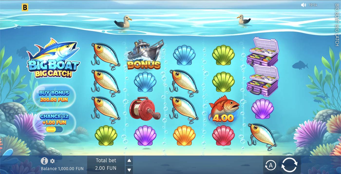 Big Boat Big Catch: image of main menu