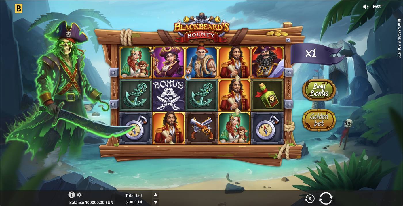 Blackbeards Bounty: image of main menu