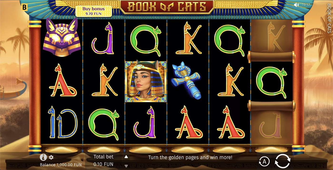Book Of Cats: image of main menu