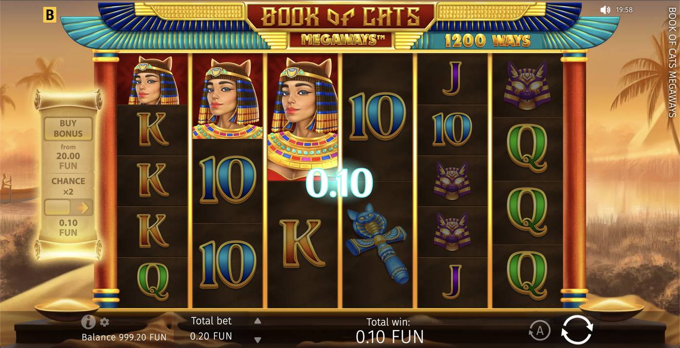 Book of Cats Megaways: image of winning