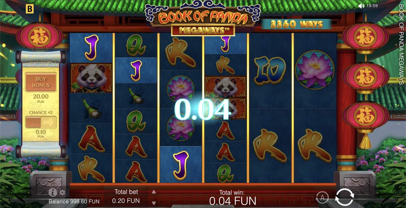 Book of Panda Megaways: image of winning