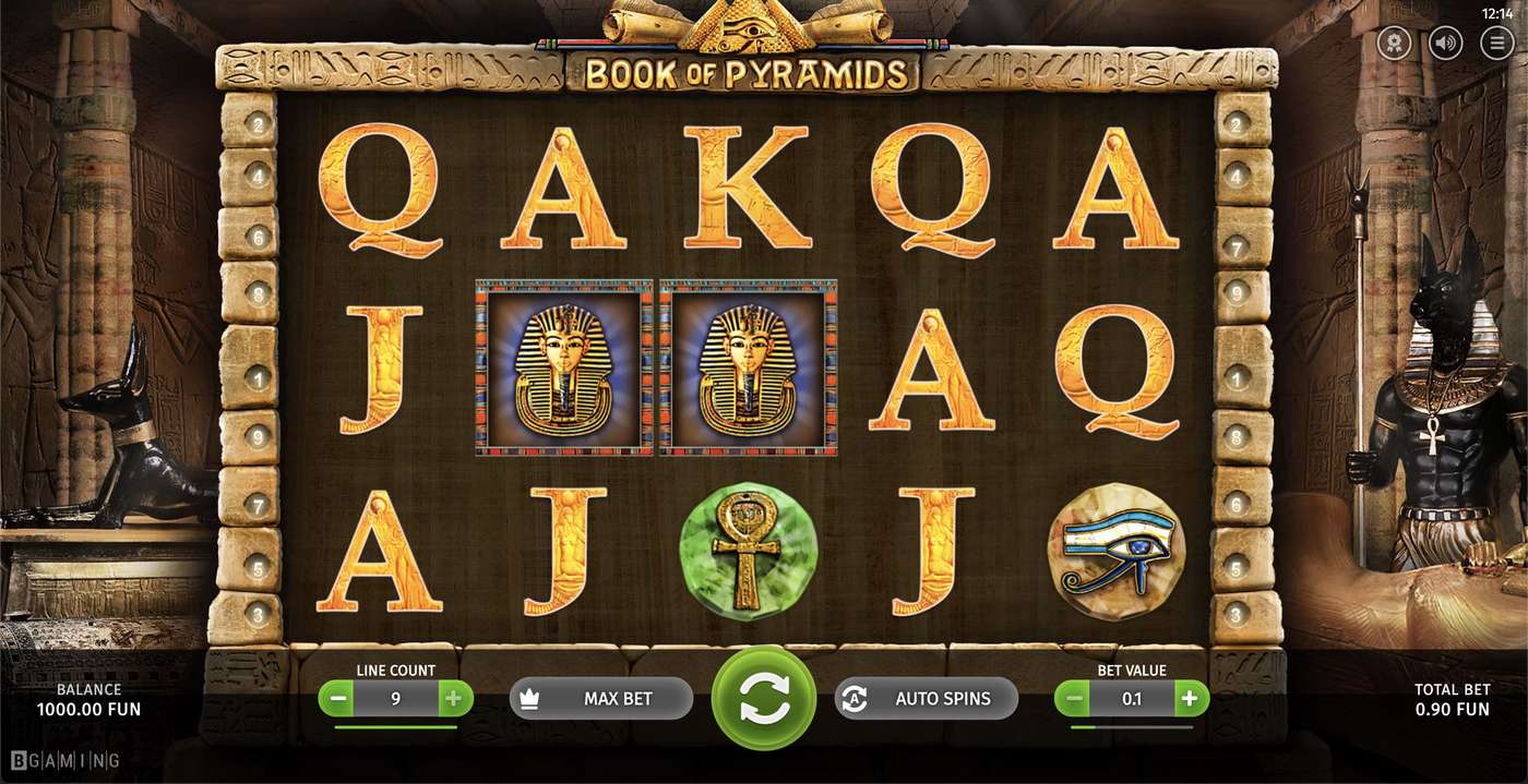 Book of Pyramids: image of main menu