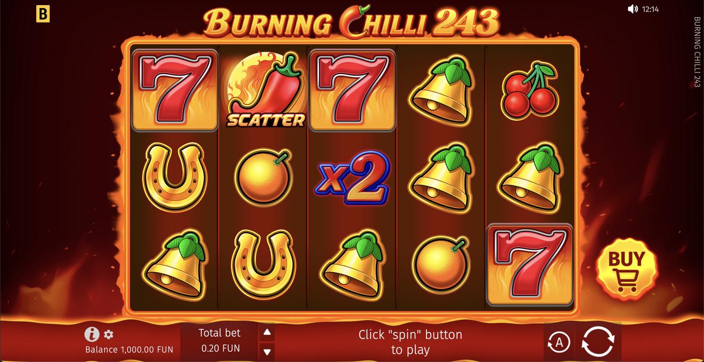 Burning Chilli 243: image of main menu