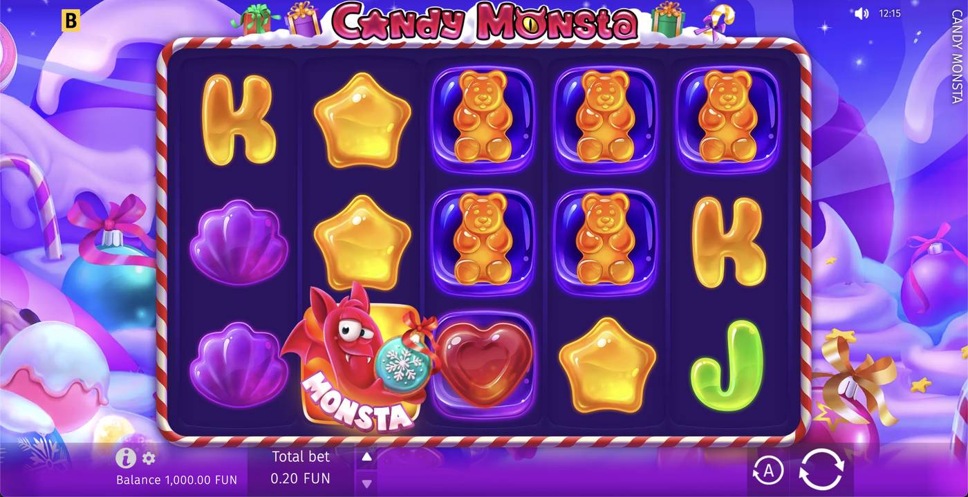 Candy Monsta: image of main menu