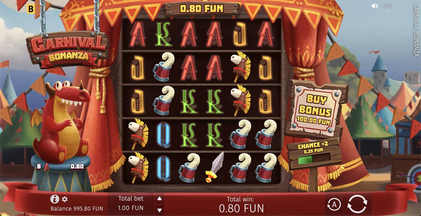 Carnival Bonanza: image of winning