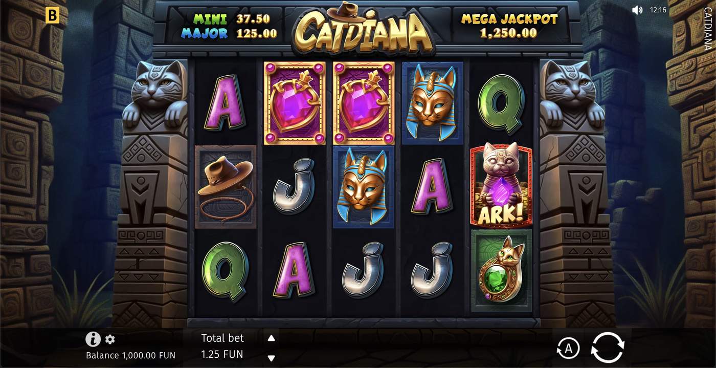 Catdiana: image of main menu