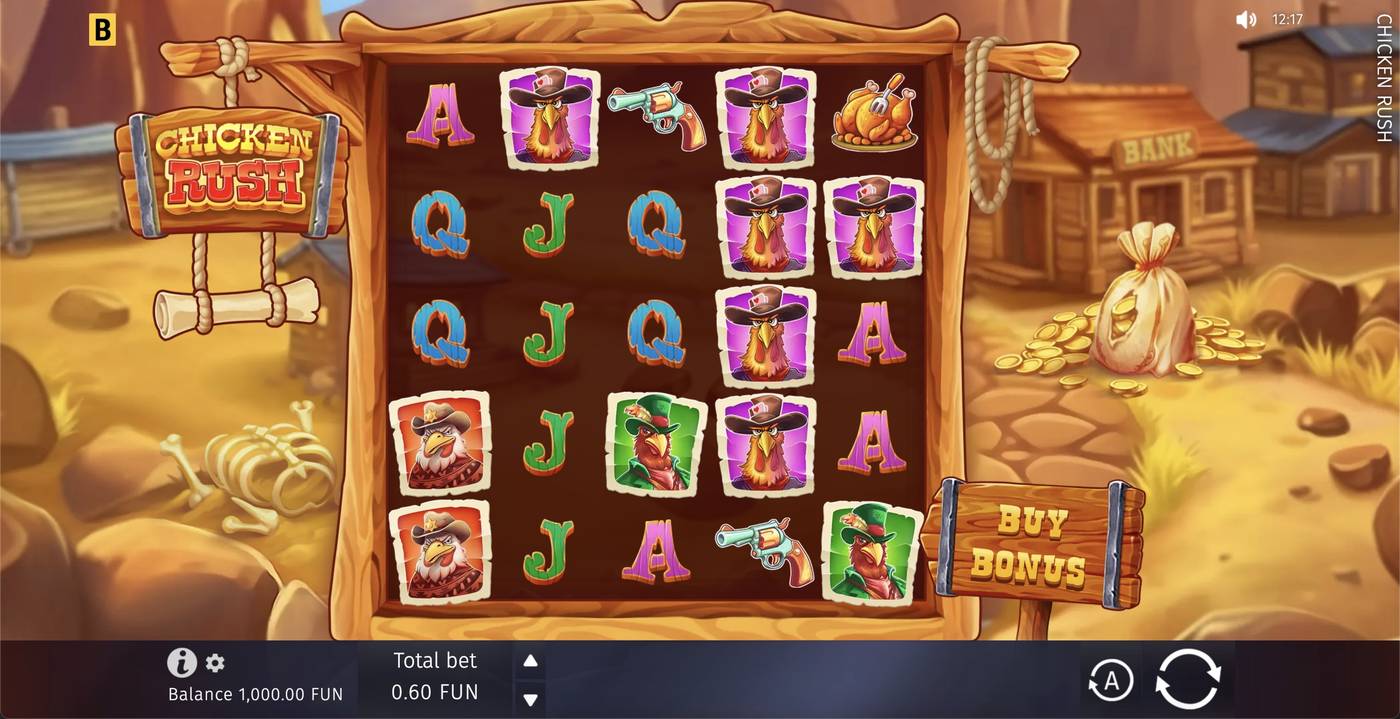 Chicken Rush: image of main menu
