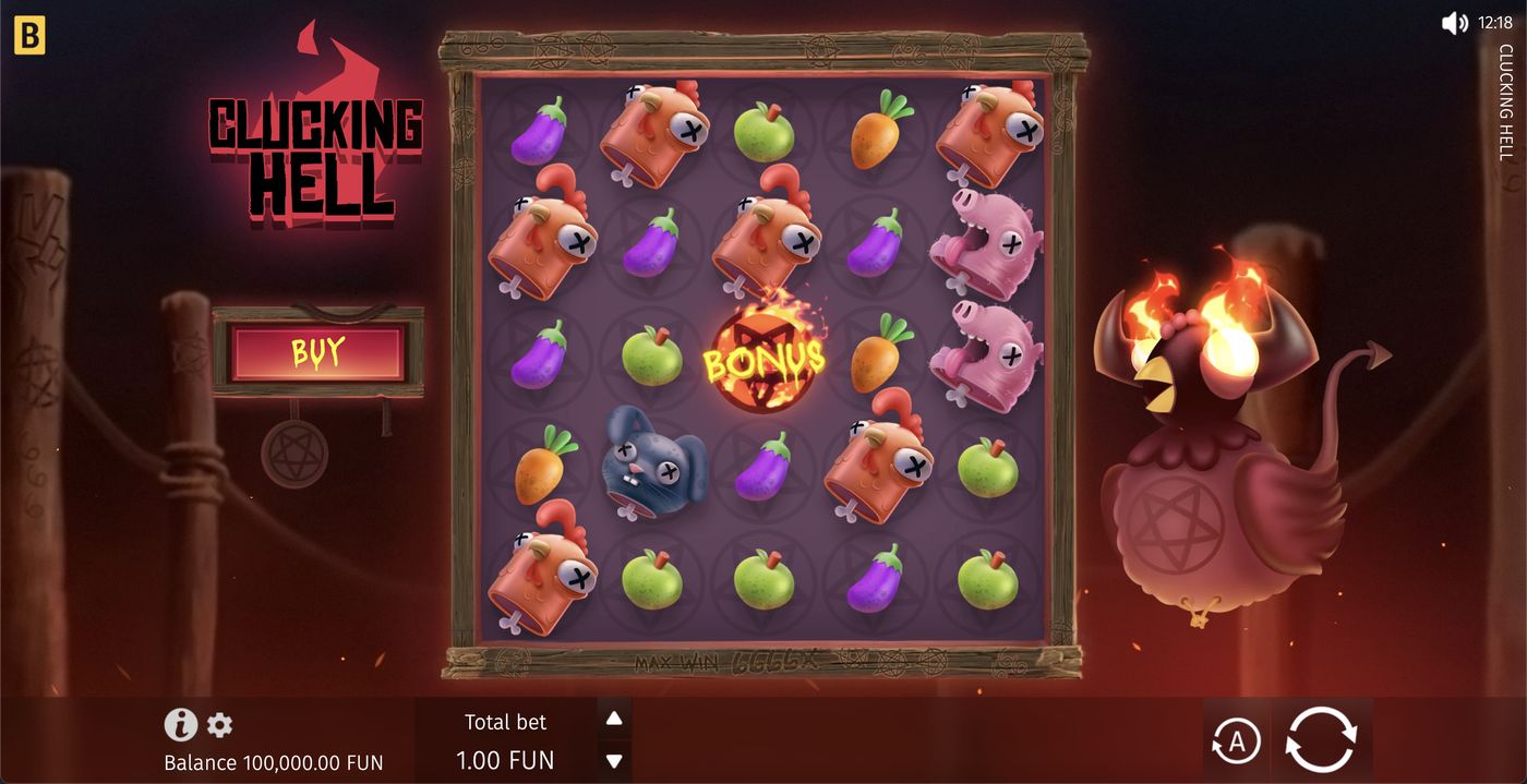 Clucking Hell: image of main menu