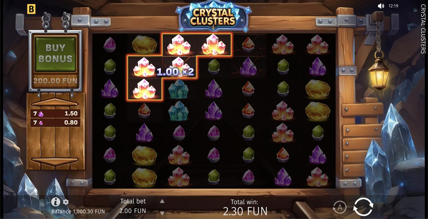 Crystal Clusters: image of winning