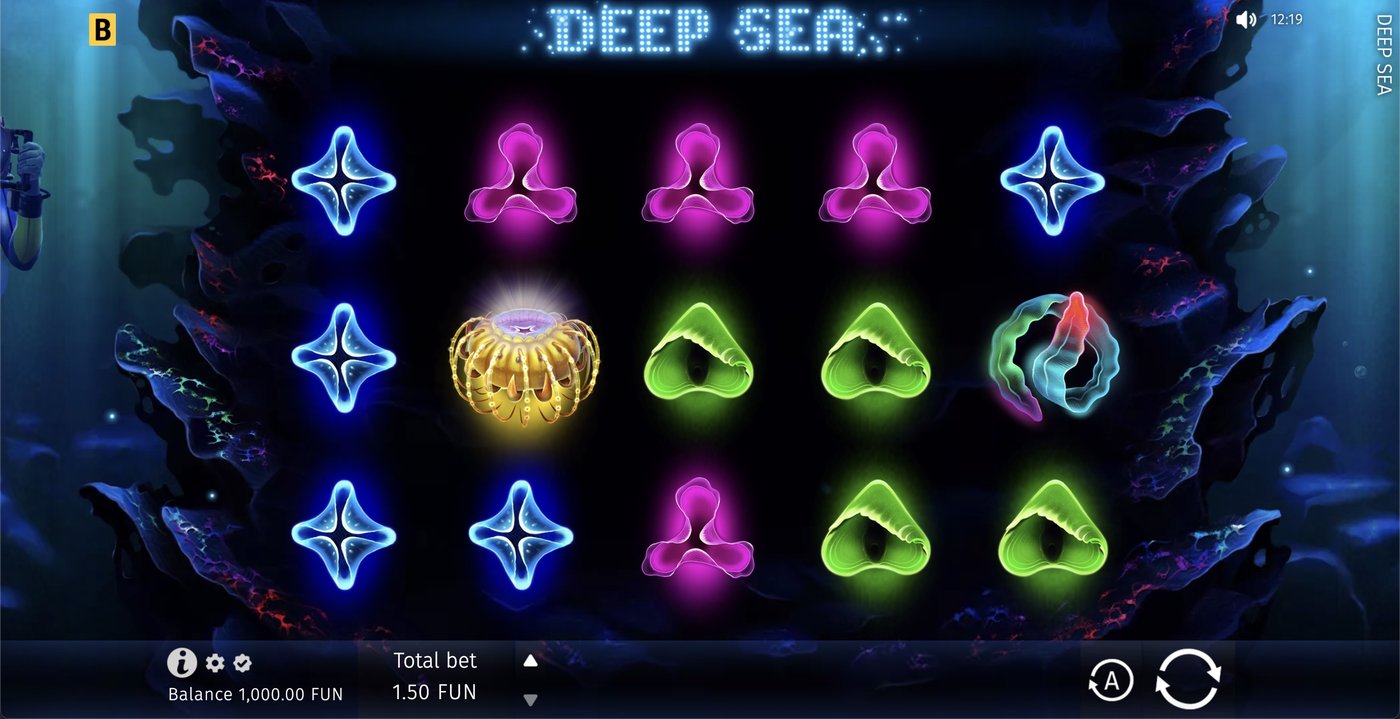 Deep Sea: image of main menu