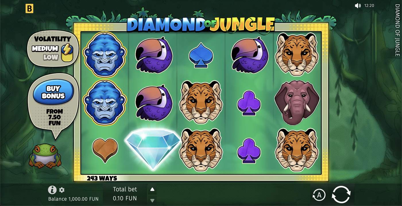 Diamond of Jungle: image of main menu