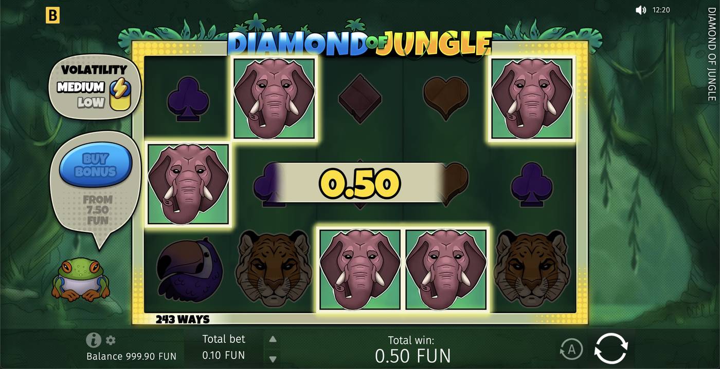 Diamond of Jungle: image of winning